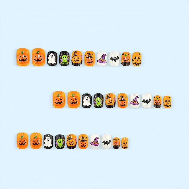 Artificial nails with spooky Halloween designs Stornfield