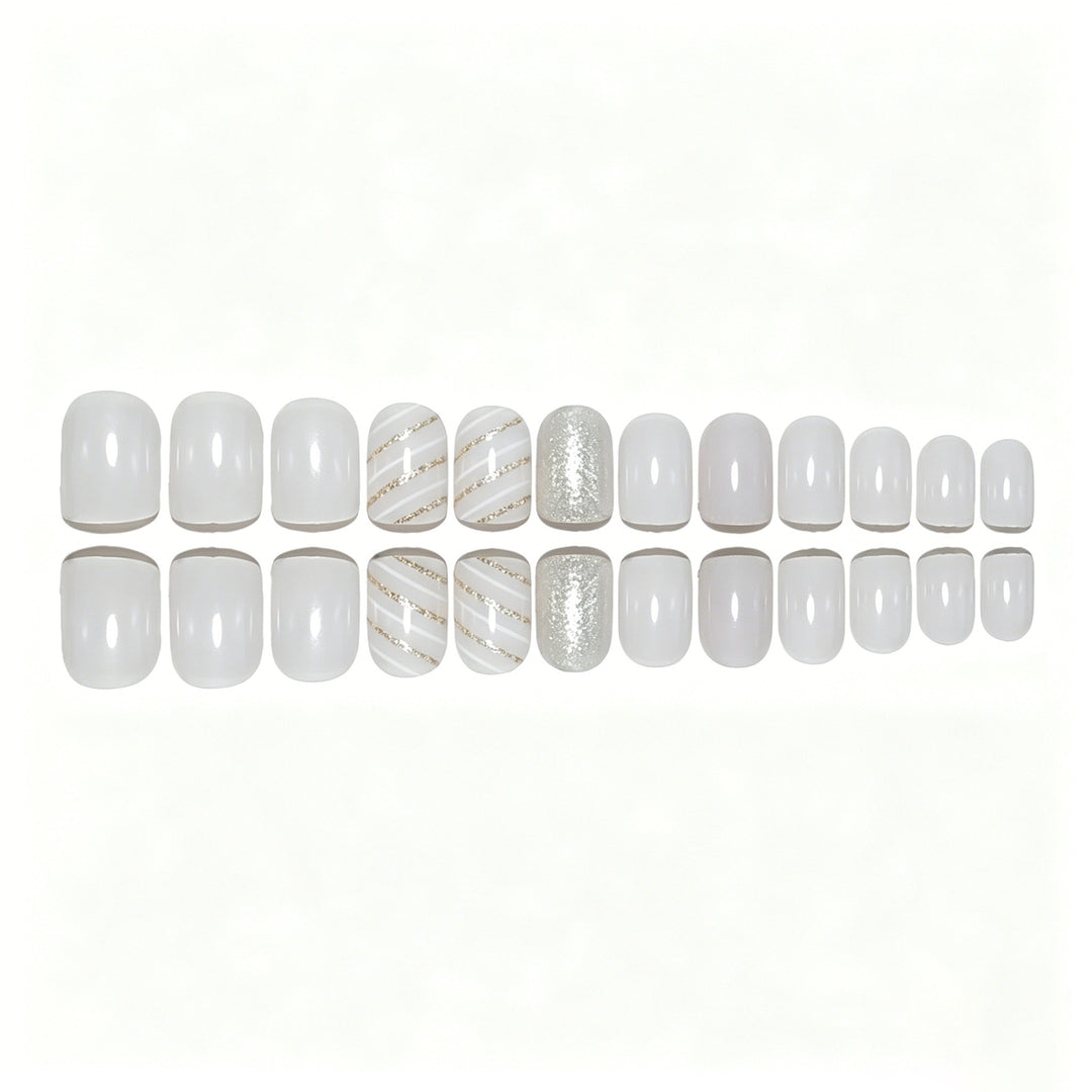 Elegant Glittery Nail Art Enhancements Stornfield