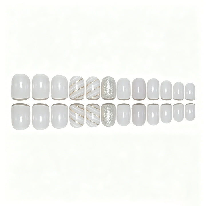 Elegant Glittery Nail Art Enhancements Stornfield