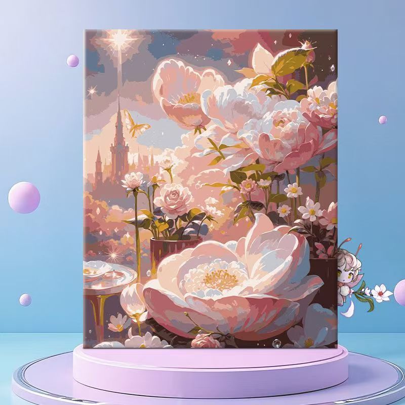 Whimsical Floral Fantasy Canvas Wall Art Stornfield