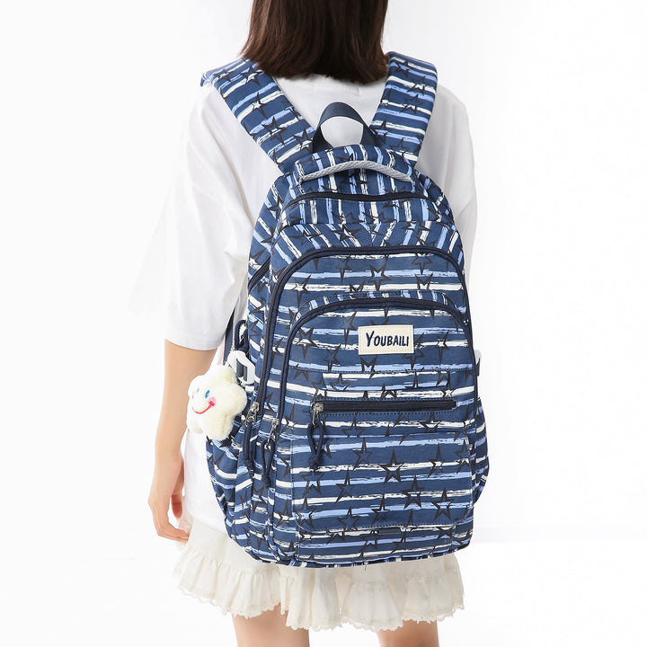 Fun Star-Patterned School Backpack Stornfield