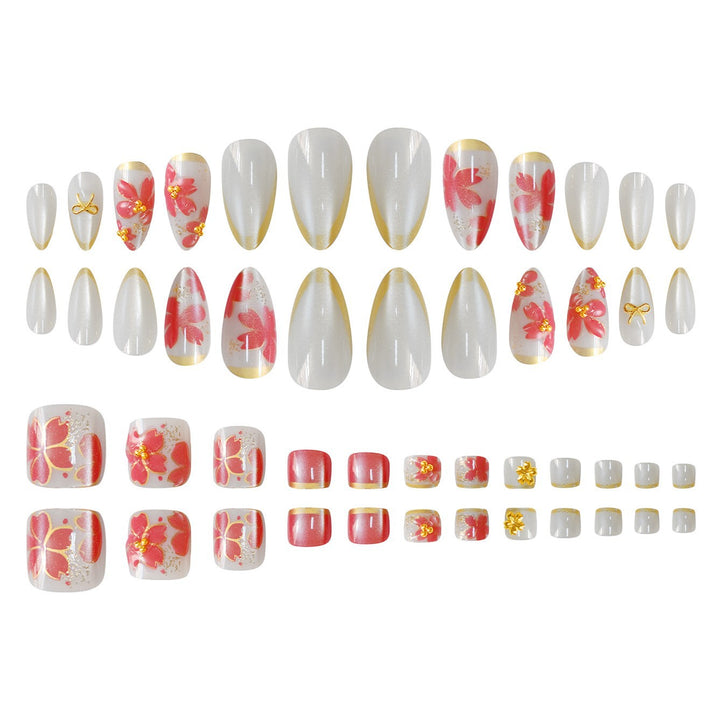 Floral Design Gel Nail Art Stornfield