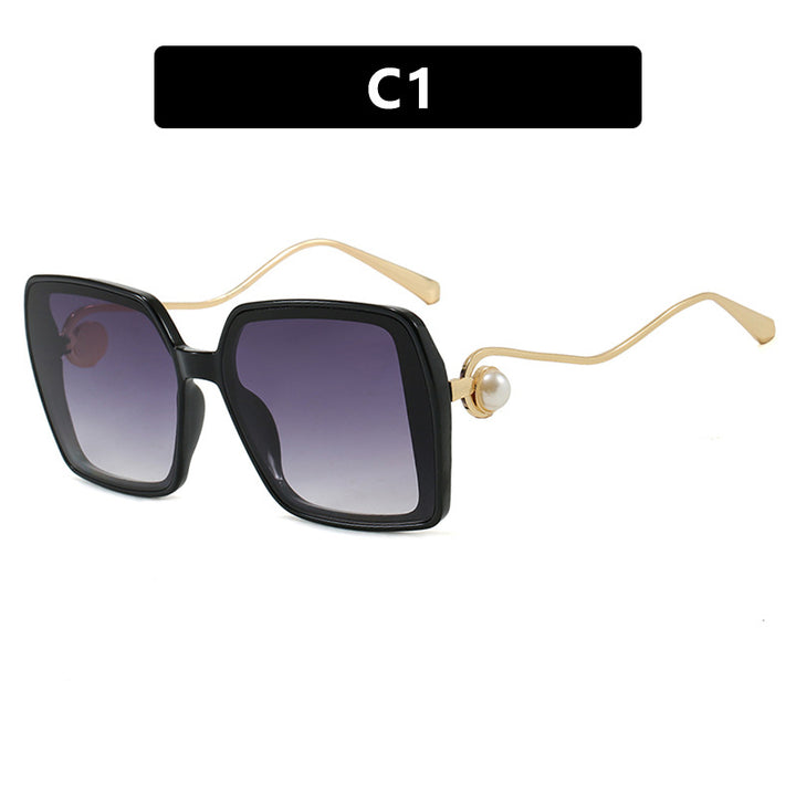 Women's fashionable square glasses with elegant metal frame and unique accents Stornfield