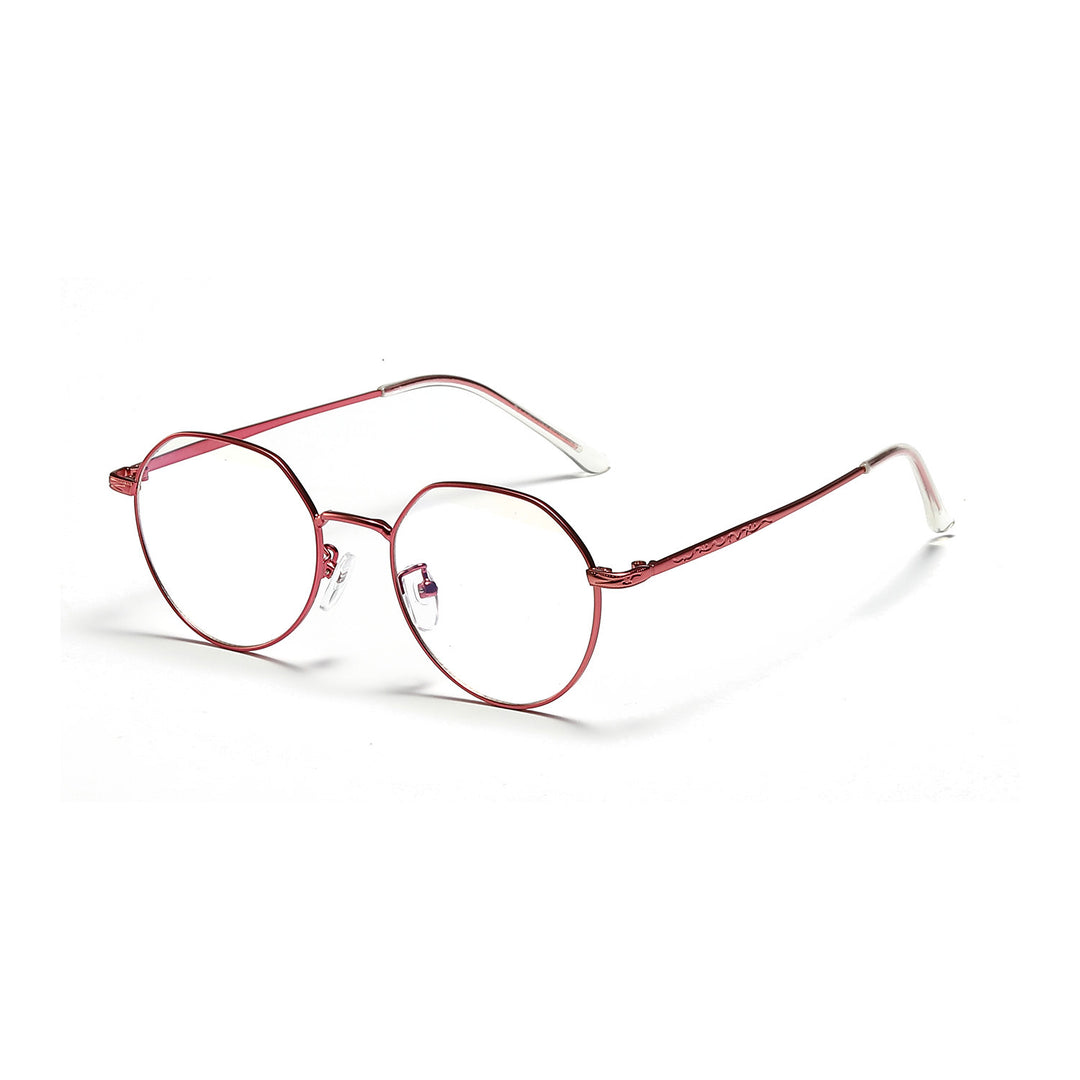 Women's round glasses with delicate metal frame Stornfield
