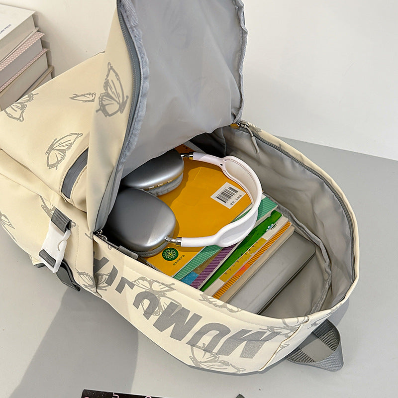 Stylish Butterfly Print Backpack Stornfield