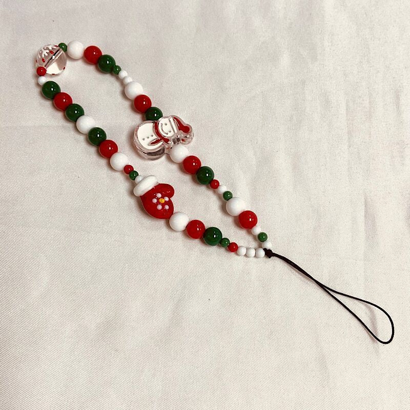 Festive Beaded Charm Phone Strap Stornfield