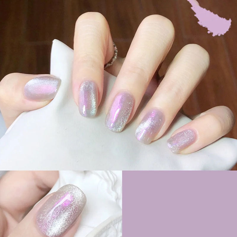 Shimmering Press-On Nail Set Stornfield