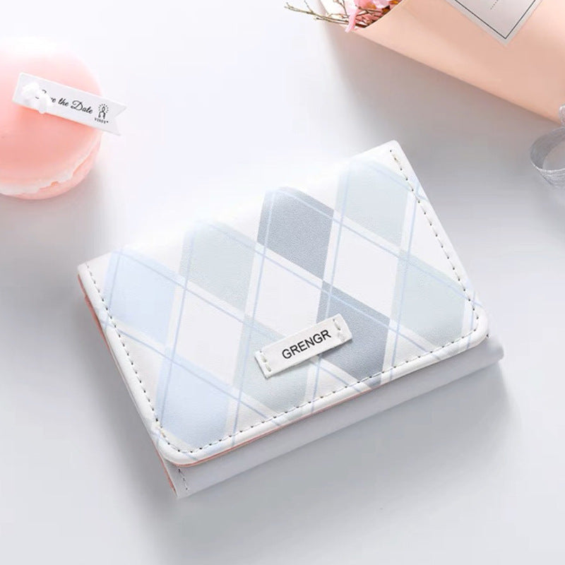 Elegant Plaid Pattern Card Holder Stornfield