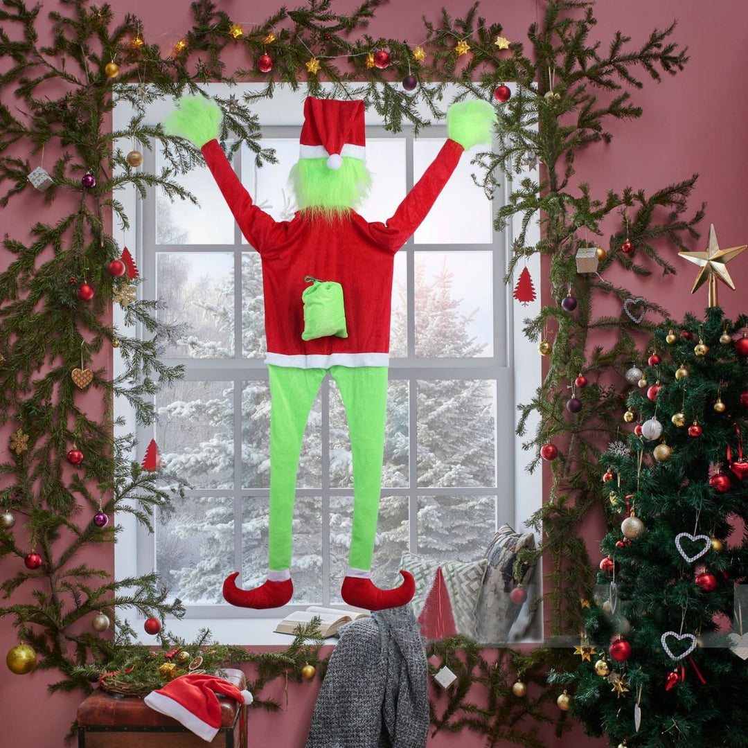 Funny Christmas stocking with Grinch design