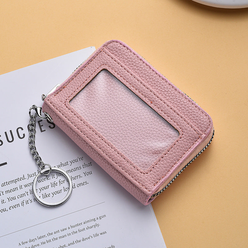 Textured  Zip Around Card Holder Stornfield