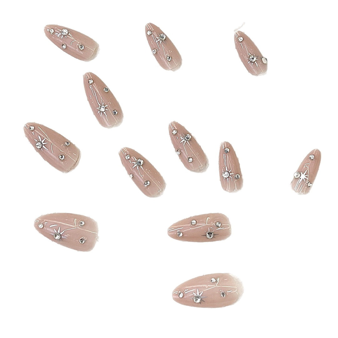 Elegant Decorative Press-On Nail Tips Stornfield