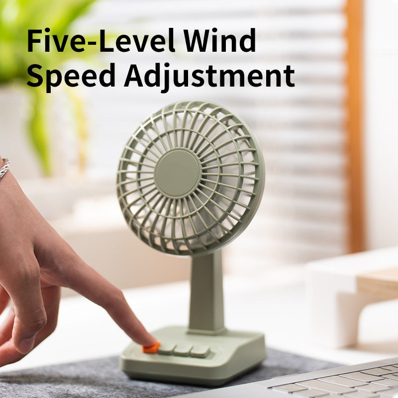 Unisex Compact Battery-Powered Desk Fan Stornfield