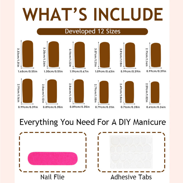 Artificial nail set with luxurious leopard patterns Stornfield