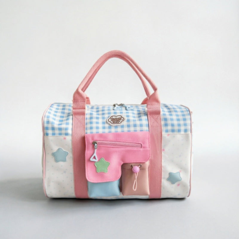 Playful Patterned Travel Duffle Bag Stornfield