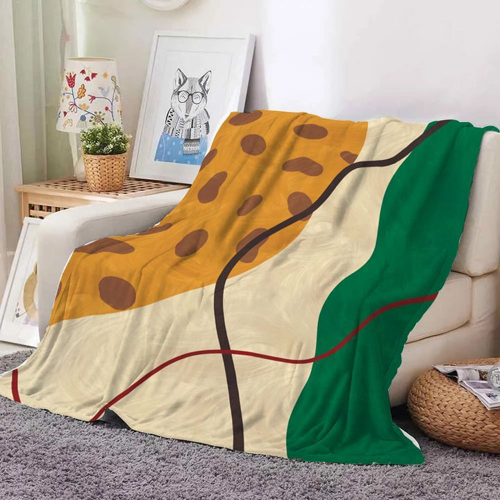 Fun Food-Themed Fleece Throw Blanket