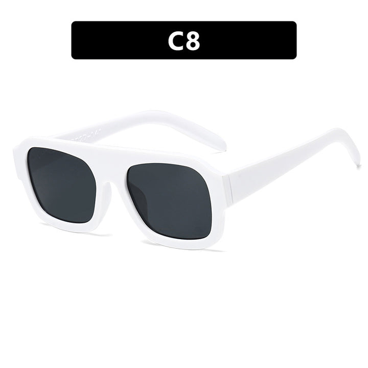 Women’s stylish square sunglasses with eye-catching animal print design Stornfield
