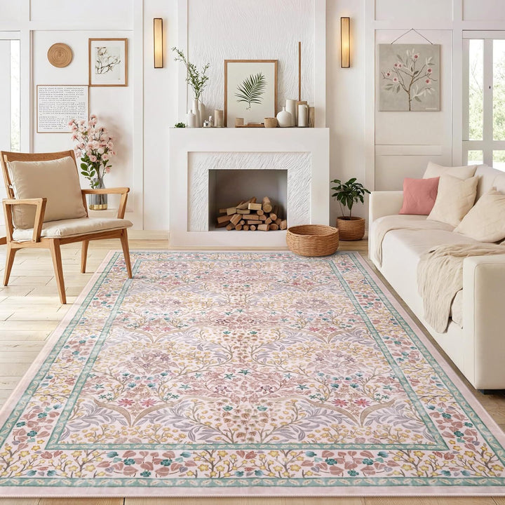 Floral Pattern Area Rug Stornfield
