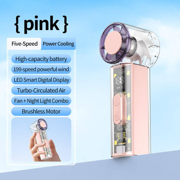 Unisex Pocket-Sized High-Speed Cooling Fan Stornfield