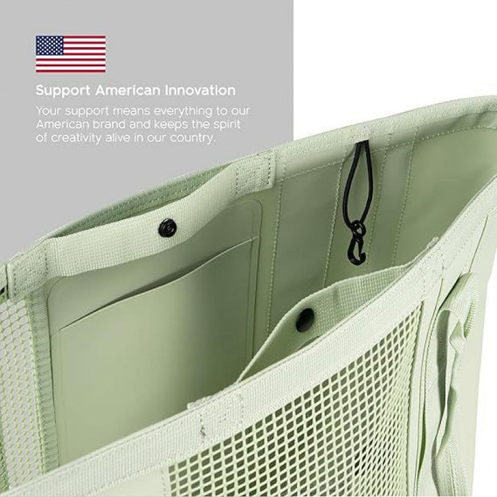 Spacious beach bag with breathable mesh area Stornfield
