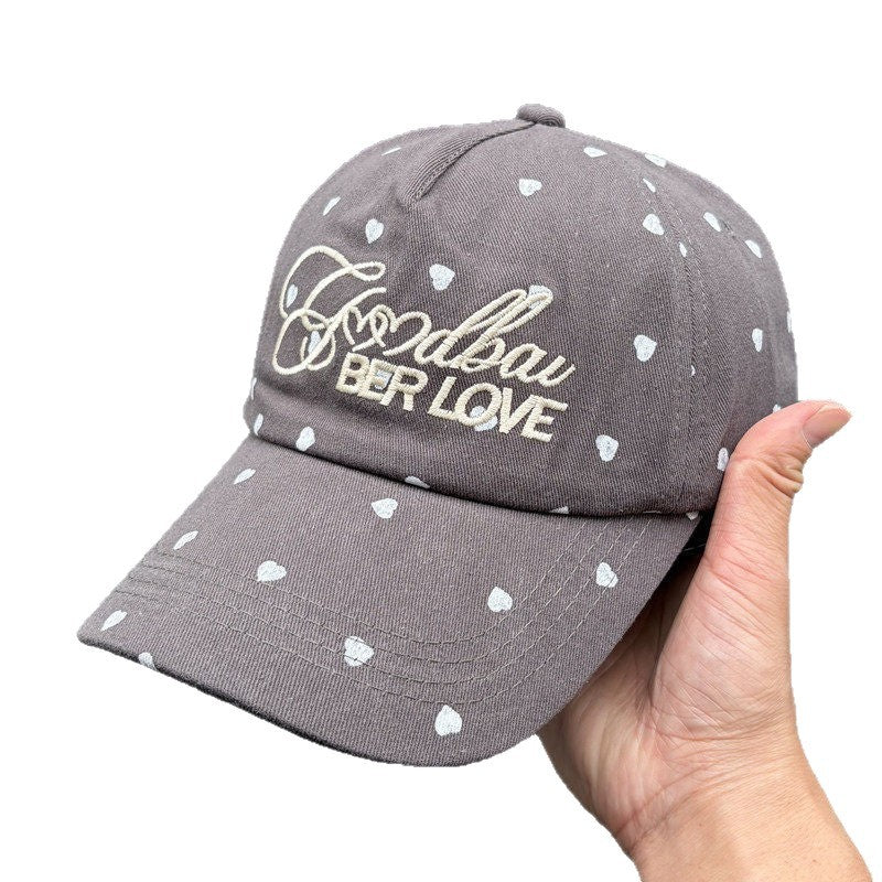 Women's Playful Heart-Patterned Adjustable Cap Stornfield