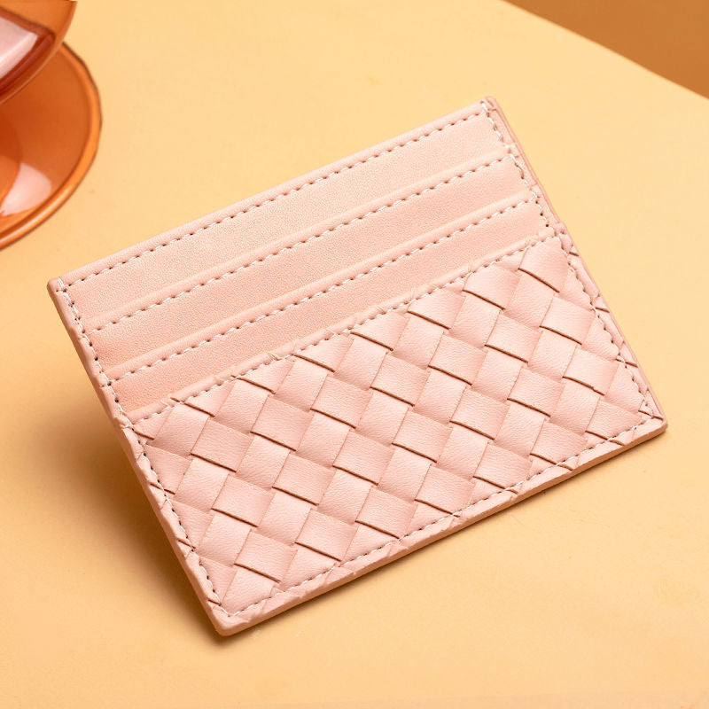 Premium Woven Leather Cardholder Stornfield