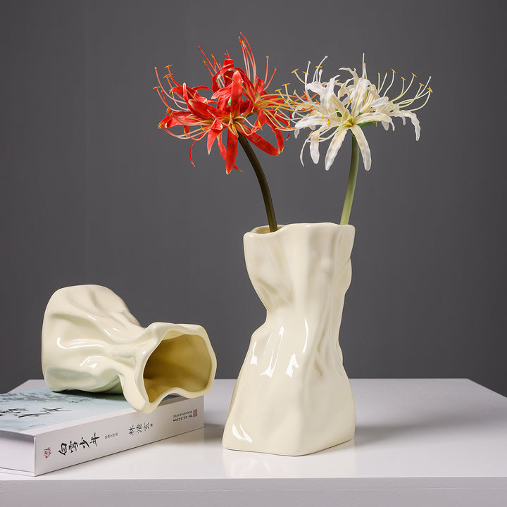 Abstract Ceramic Flower Vase