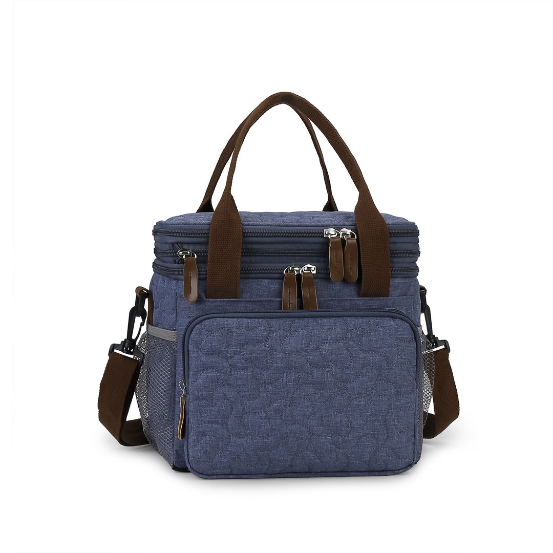 Cooler bag with insulated compartments and reinforced carrying system Stornfield
