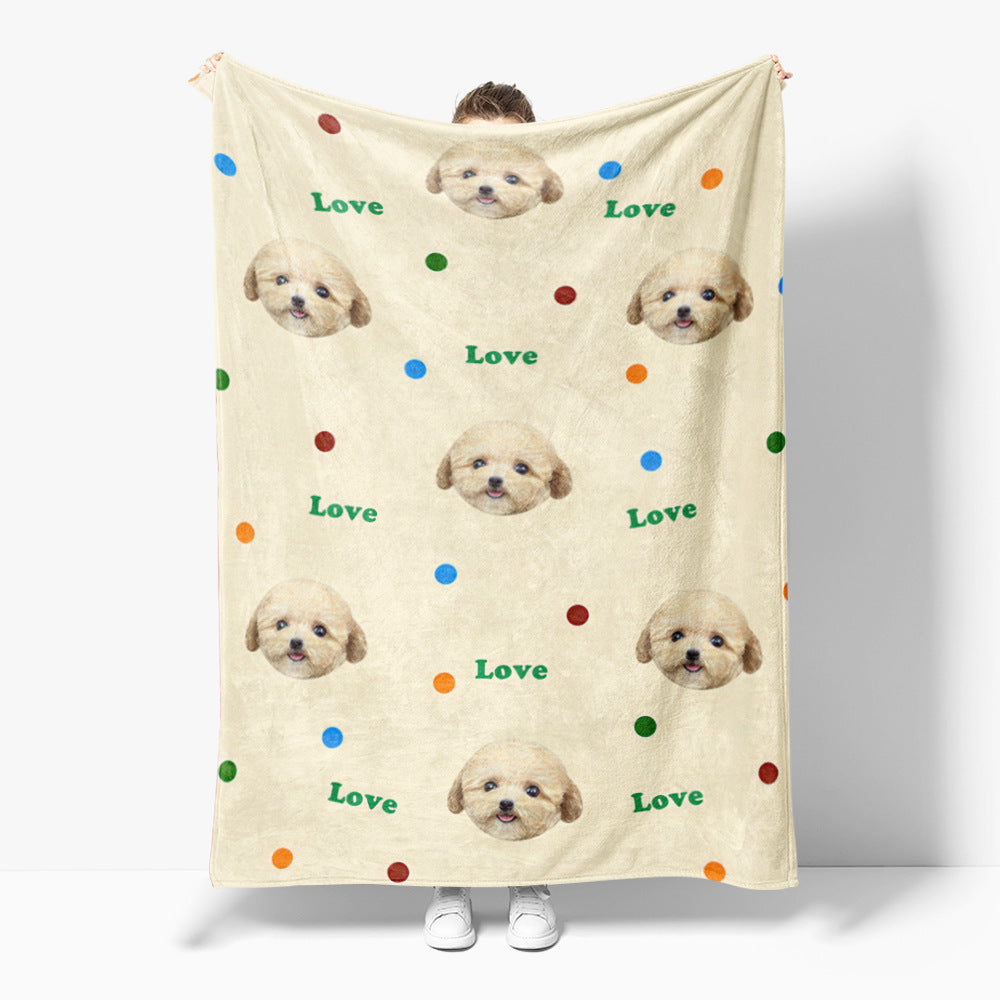 Cute Cat Pattern Fleece Blanket Stornfield
