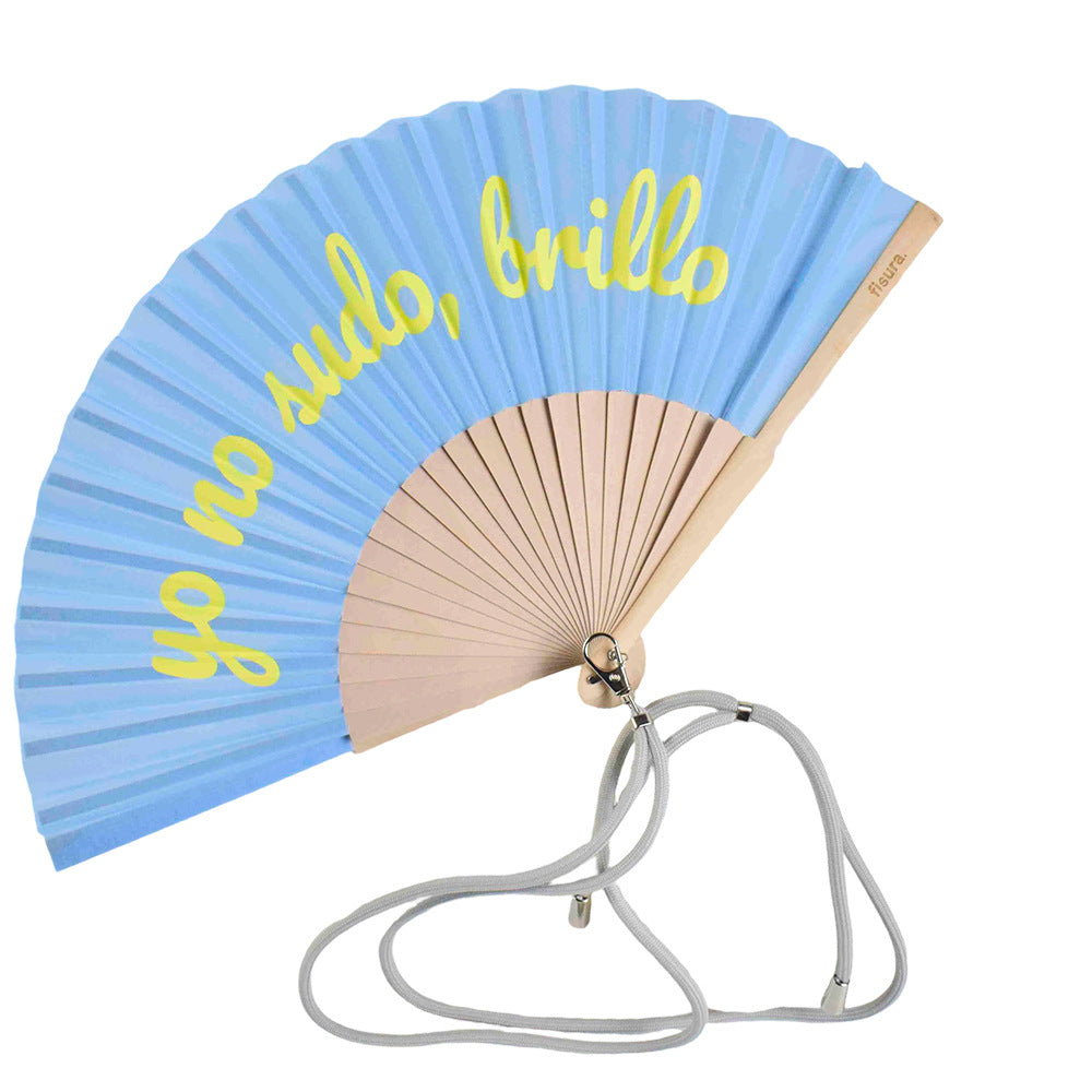 Ladies Designer Hand Fan with Personal Inscription Stornfield