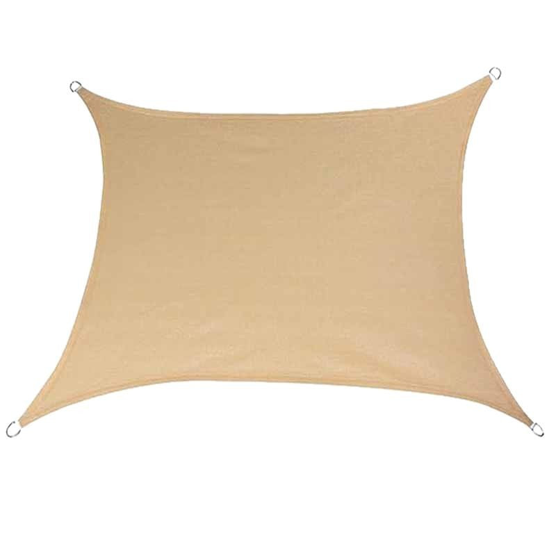 heavy-duty UV protection shade sail with reinforced stainless steel D-ring corners Stornfield