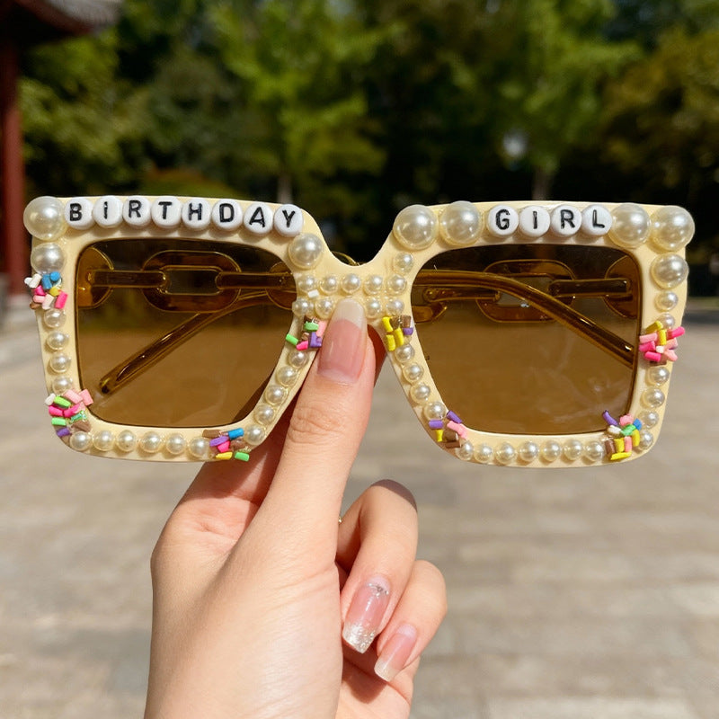 Playful Birthday-Themed Statement Sunglasses Stornfield