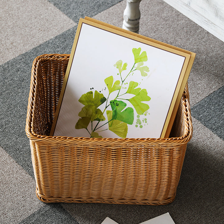 Unisex Practical Storage Basket made of High-Quality Rattan Stornfield