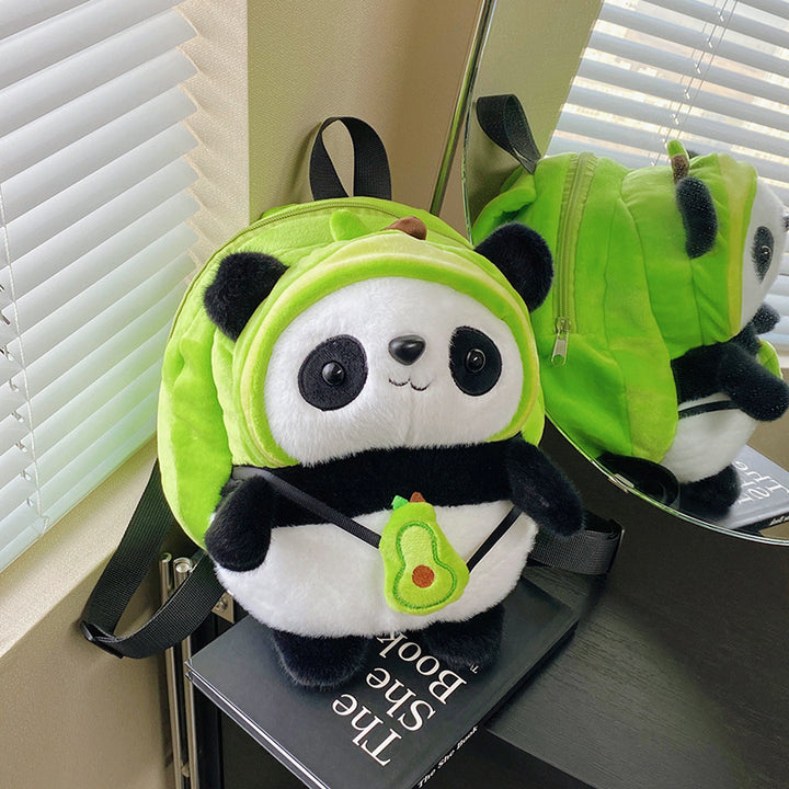 Plush backpack with panda design Stornfield