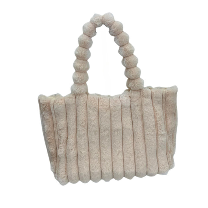 Plush Faux Fur Tote Bag