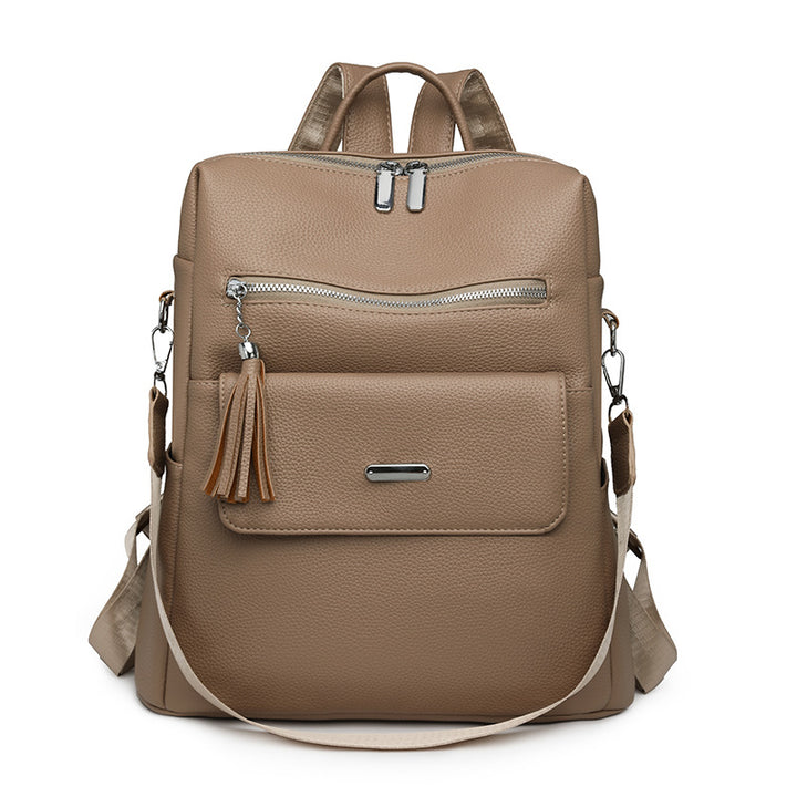 Stylish Multi-Pocket Leather Backpack Stornfield 1788673935
