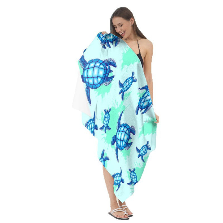 Beach towel with maritime star motif Stornfield