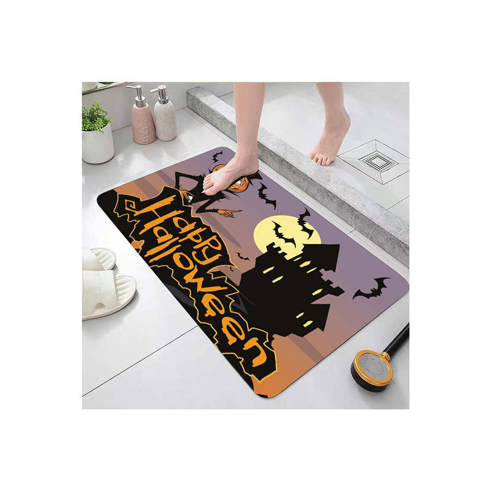 Halloween Theme Decorative Bath Mat