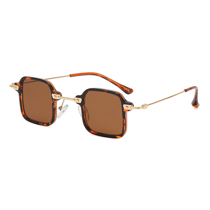 Ladies square fashion sunglasses with stylish metal frame Stornfield