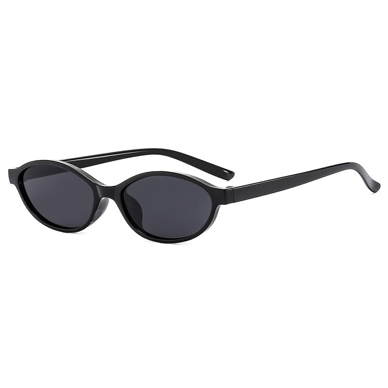 Women oval-shaped sunglasses with transparent frame and UV protection Stornfield