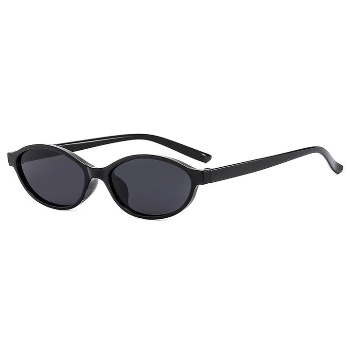 Women oval-shaped sunglasses with transparent frame and UV protection Stornfield