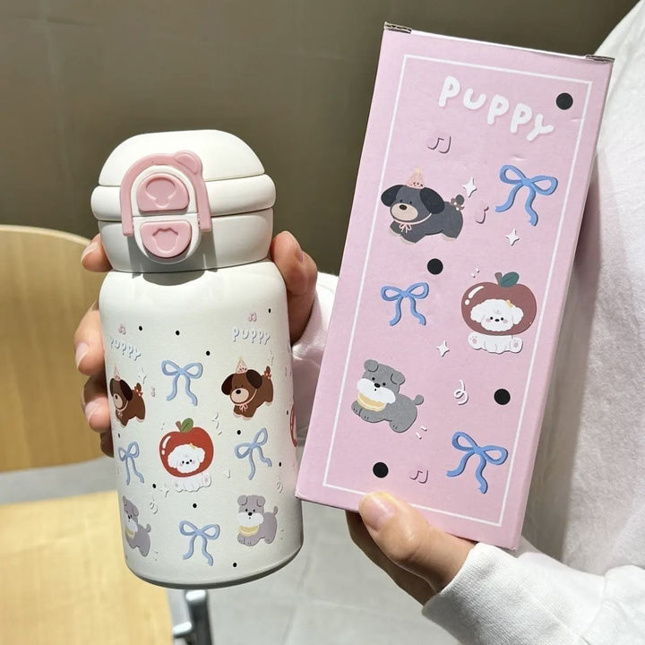 Ladies insulated drinking bottle with sweet Stornfield design