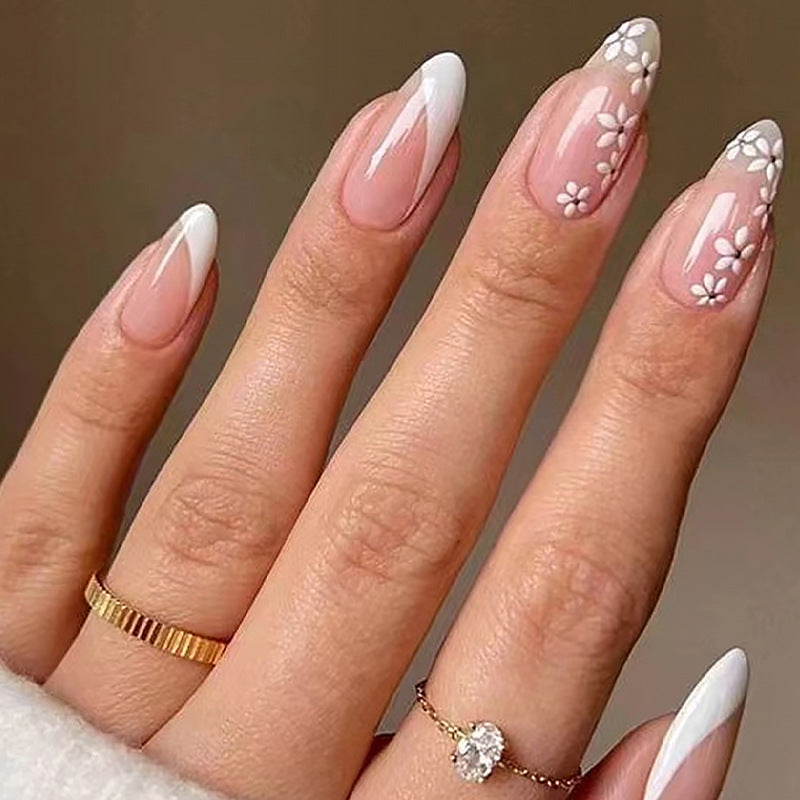 Artificial nails with floral minimalism Stornfield