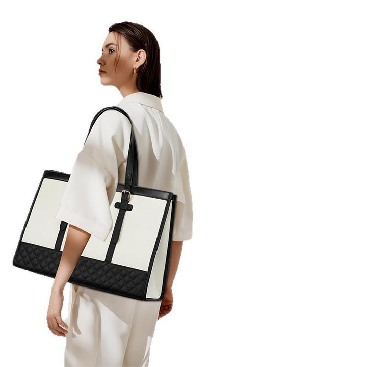 Elegant Tote Bag with Removable Cosmetic Pouch Stornfield
