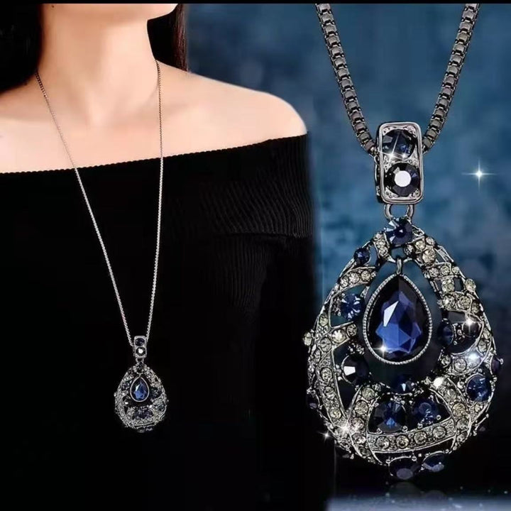 Contemporary Crystal Drop Necklace Stornfield