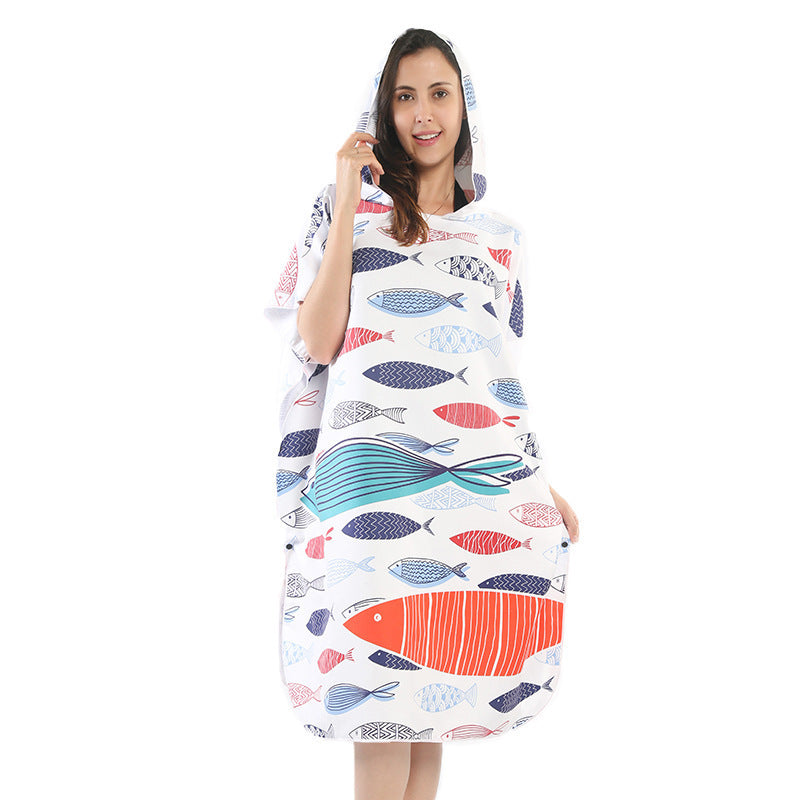Beach dress with tropical print Stornfield