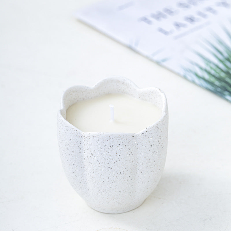 Decorative Organic Ceramic Candle Holder Stornfeild