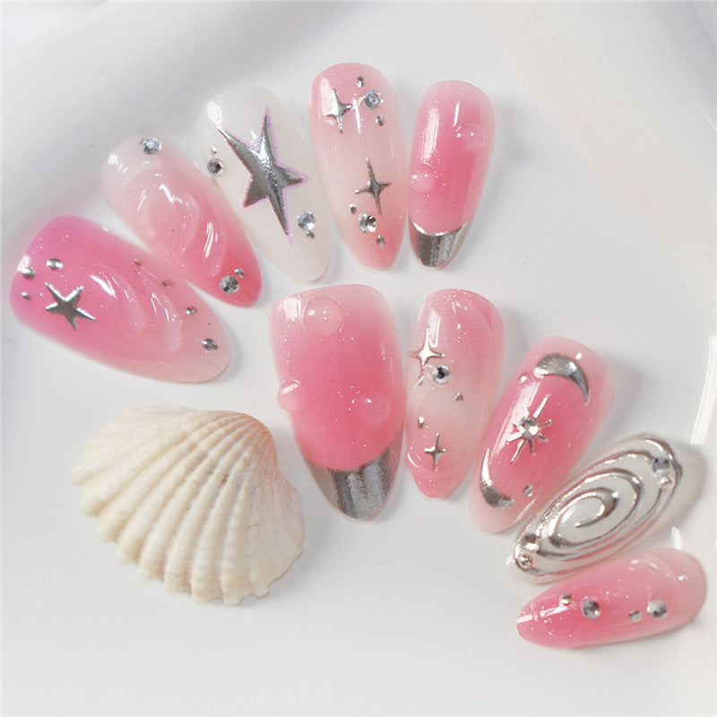 Artistic Starry Nail Art Extensions Stornfield
