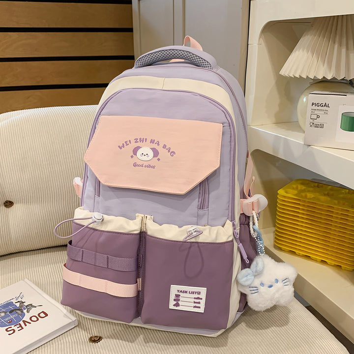 Playful Illustrated Multi-Pocket Backpack Stornfield