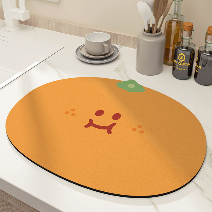 Decorative Floral Kitchen Mat
