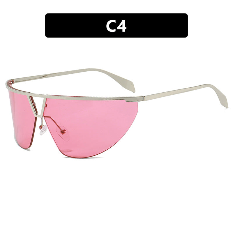 Women's futuristic sunglasses with protective metal frame Stornfield